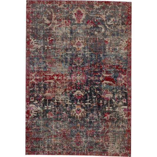 001 SI-1717670 | Primary Silo | Polaris POL38 Indoor/Outdoor Rug by Jaipur Living in dark blue, red. Made from 100% polypropylene in a unique style.