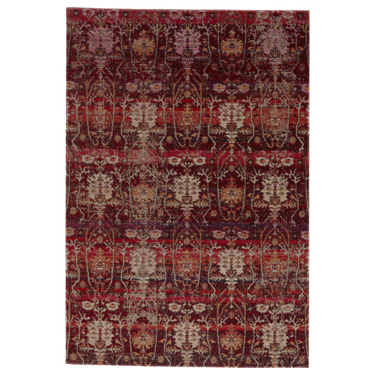 001 SI-1717711 | Primary Silo | Polaris POL48 Indoor/Outdoor Rug by Jaipur Living in red, beige. Made from 100% polypropylene in a unique style.