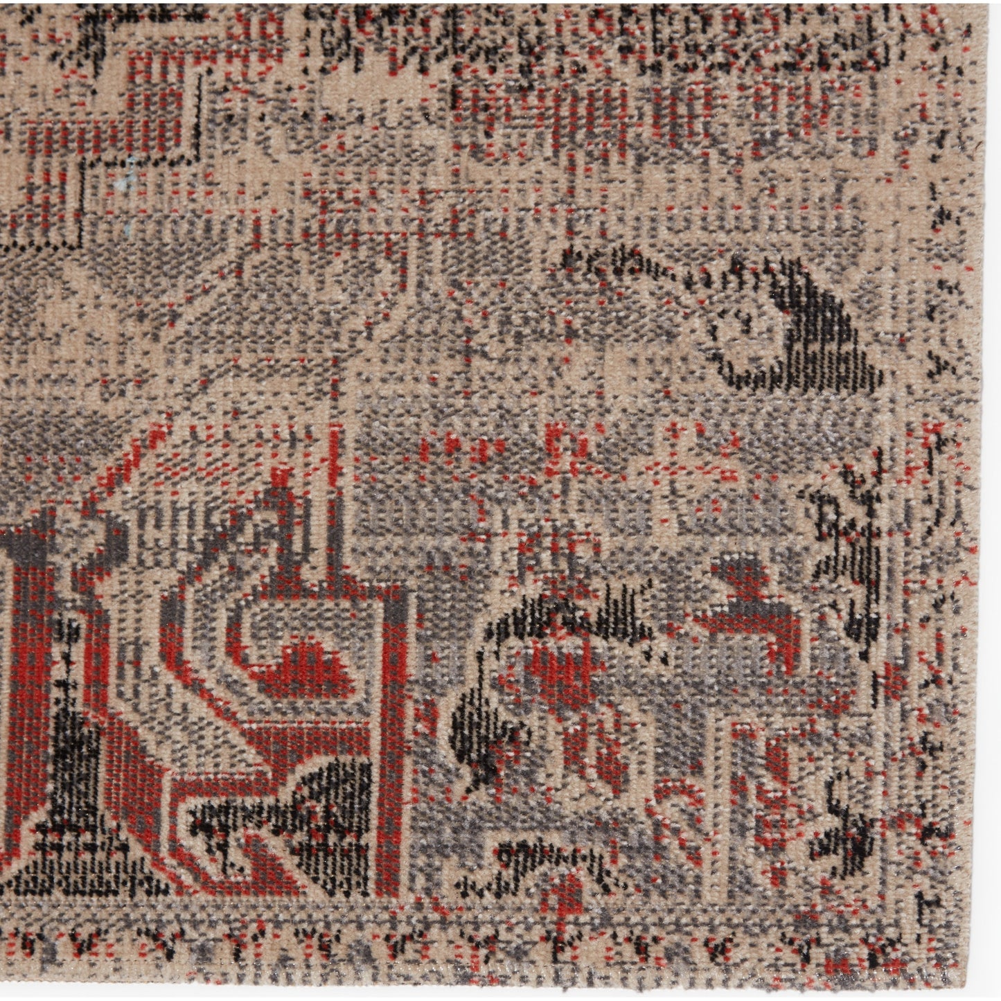 004 SI-1717416,SI-1717417,SI-1717418,SI-1717421 | Closeup | Polaris POL49 Indoor/Outdoor Rug by Jaipur Living in multicolor, beige. Made from 100% polypropylene in a unique style.