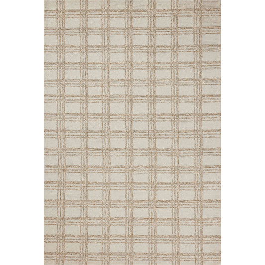 Polly POL-12 Rug by Chris Loves Julia x Loloi in cream, sand. Made from 71% wool, 29% jute pile in a unique style.