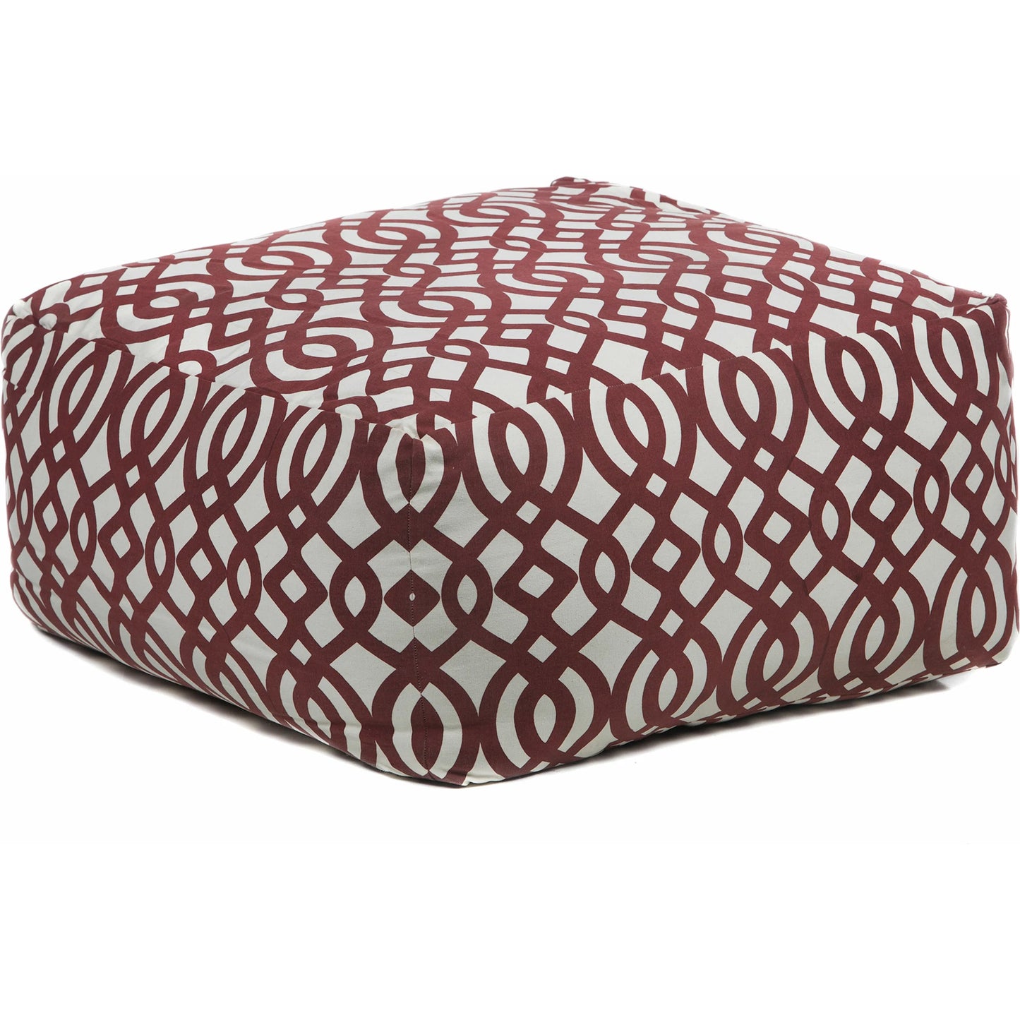 001 SI-2349069 | Primary Silo | Pouf POU-111 by Chandra. Made from outer: cotton, filling: cotton in a eclectic & global style.