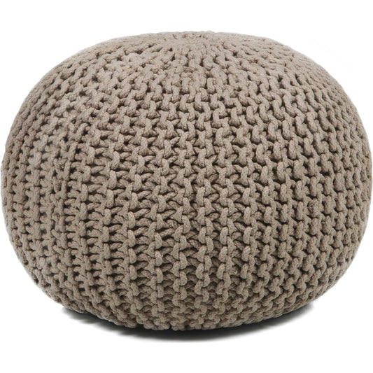 Pouf POU-119 by Chandra. Made from outer: cotton, filling: polystyrene balls in a transitional style.