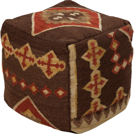 Frontier - 11537 by Livabliss in chocolate, burgundy, gold, mocha. Made from 100% hard twist wool in a eclectic & global style.