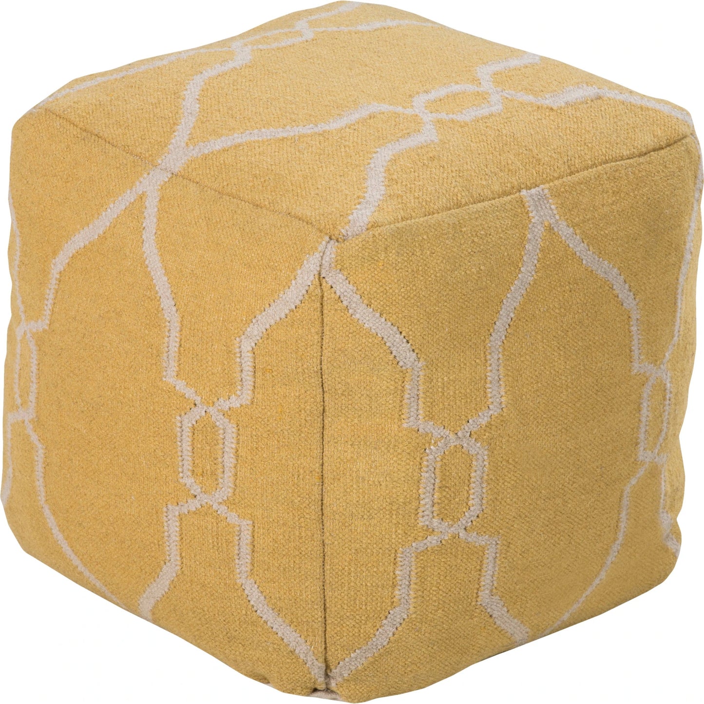 002 O-SURYA-POUF-22 | Additional Silo | Fallon - 33610 by Surya. Made from 100% wool in a modern style.