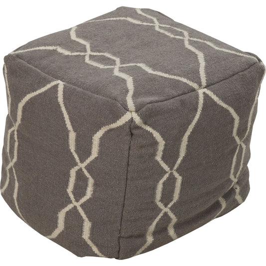 001 O-SURYA-POUF-24 | Primary Silo | Fallon - 33610 by Surya. Made from 100% wool in a modern style.