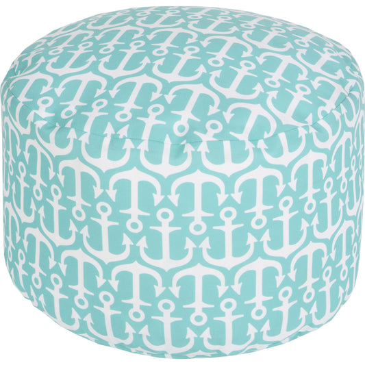 002 O-SURYA-POUF-305 | Primary Silo | Rain Indoor/Outdoor Throw by Livabliss. Made from 100% polyester in a coastal style.