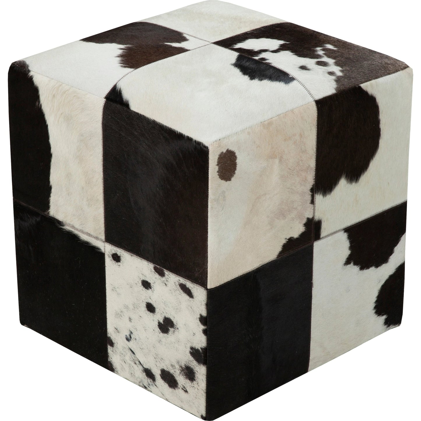 001 O-SURYA-POUF-56 | Additional Silo | Appalachian - 13972 by Livabliss in black, ivory, beige, olive. Made from 100% leather in a modern style.
