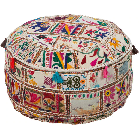 Karma - 20454 by Livabliss in ivory, cobalt, hot pink, sunflower, forest. Made from 100% cotton in a eclectic & global style.