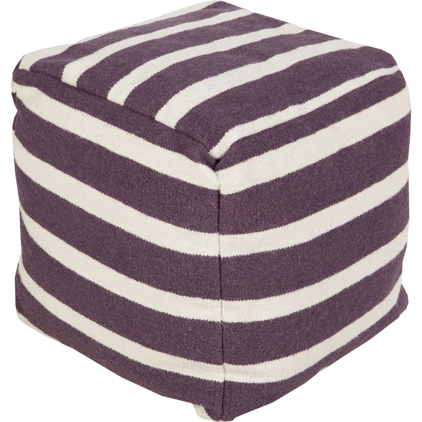 002 O-SURYA-POUF159-181818 | Primary Silo | Frontier - 19855 by Surya. Made from 100% wool, 100% cotton in a modern style.