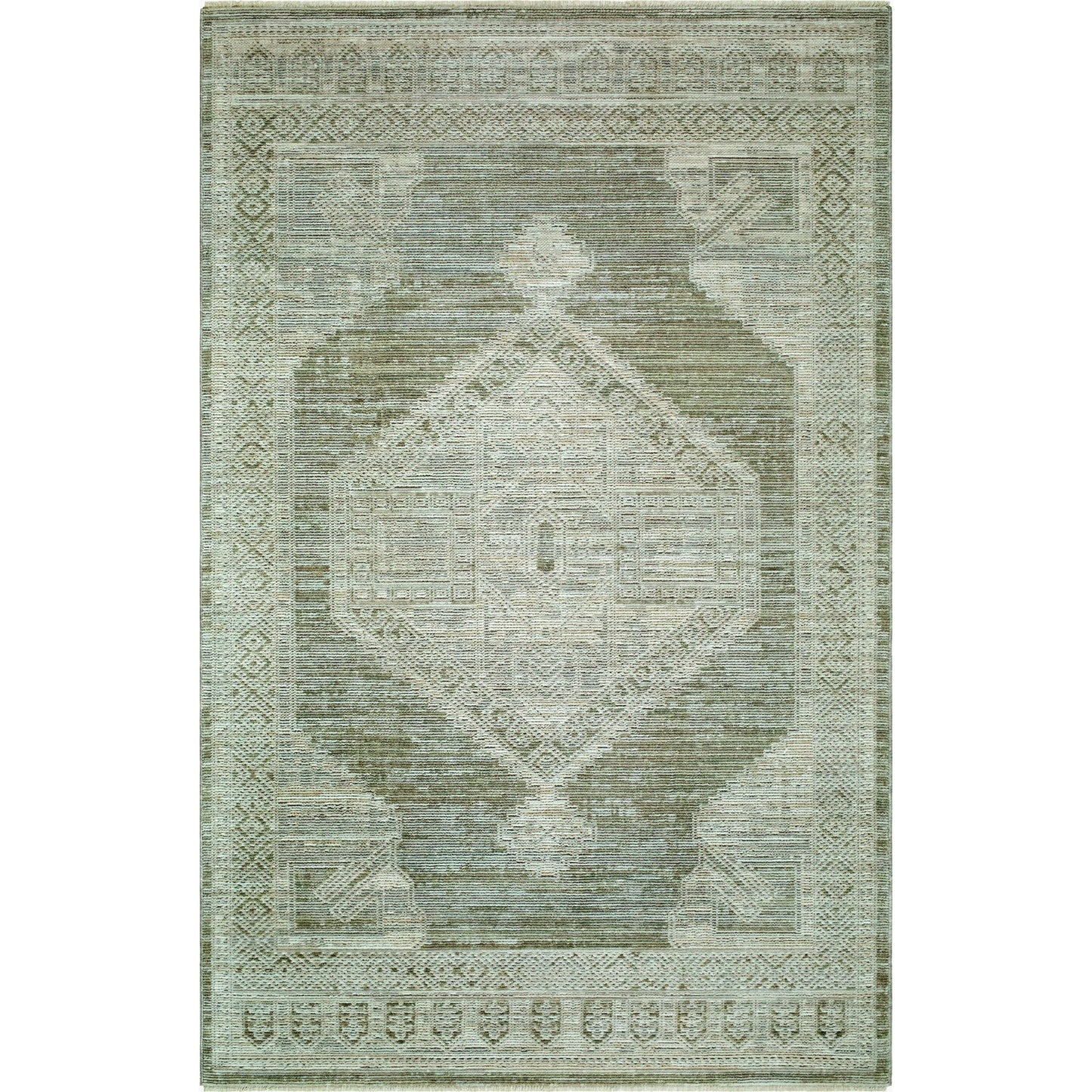 000 SI-2631507,SI-2631508,SI-2631509,SI-2631510,SI-2631511 | Primary Silo | Pierre Loti PPL-2301 Rug by Livabliss in dusty sage, light gray, off-white. Made from polyester in a unique style.