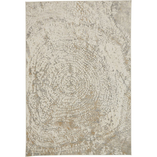 Parker Transitional Rug - 3702F by Feizy in ivory, tan, gray. Made from viscose, polyester in a unique style.
