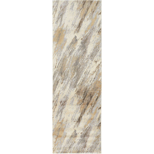 Parker Transitional Rug - 3704F by Feizy in ivory, tan, brown. Made from viscose, polyester in a unique style.