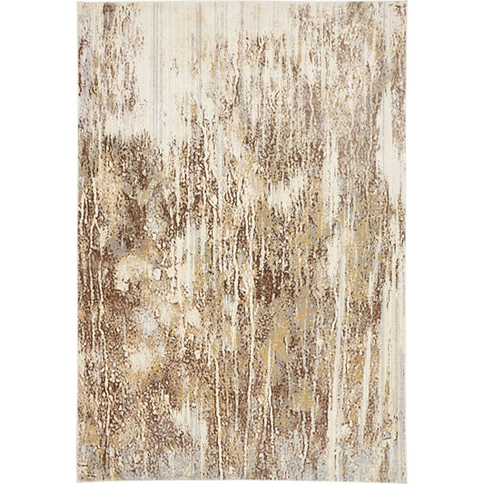 Parker Transitional Rug - 3705F by Feizy in tan, ivory, brown. Made from viscose, polyester in a unique style.