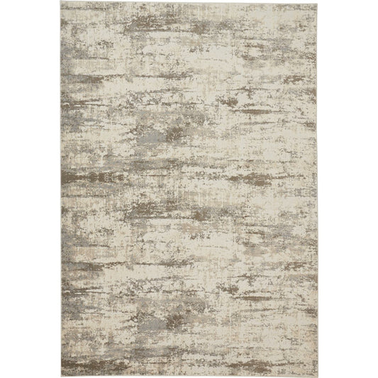 Parker Transitional Rug - 3719F by Feizy in ivory, brown. Made from viscose, polyester in a unique style.