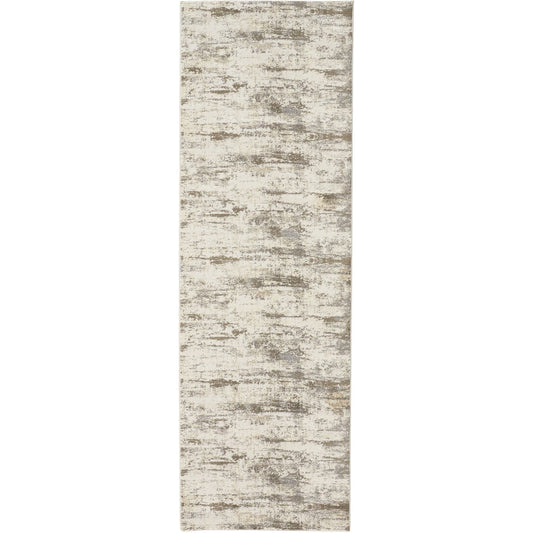 Parker Transitional Rug - 3719F by Feizy in ivory, brown. Made from viscose, polyester in a unique style.