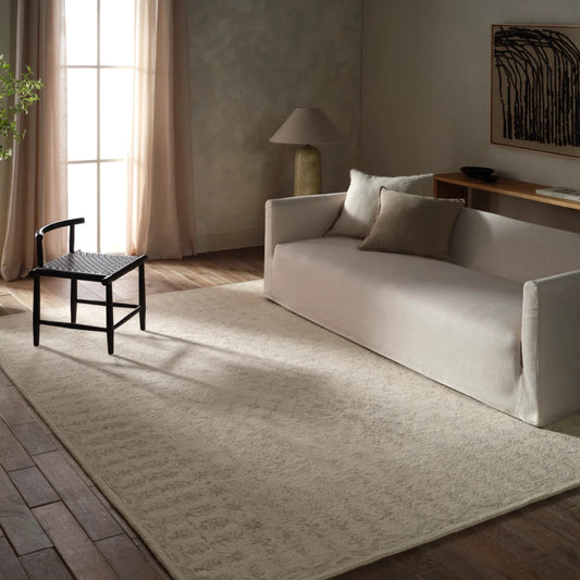 Province PRO08 Rug by Jaipur Living in white, gray. Made from 100% wool in a unique style.