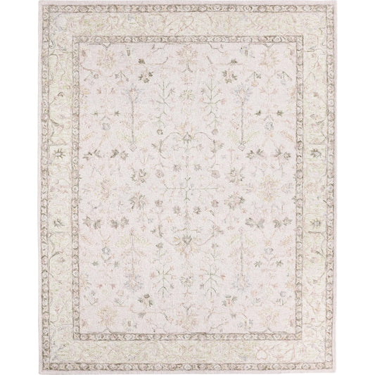 001 SI-2531358,SI-2531359,SI-2531360,SI-2531361,SI-2531362,SI-2531363 | Primary Silo | Province PRO13 Rug by Jaipur Living in ivory, white, green. Made from 100% wool in a unique style.