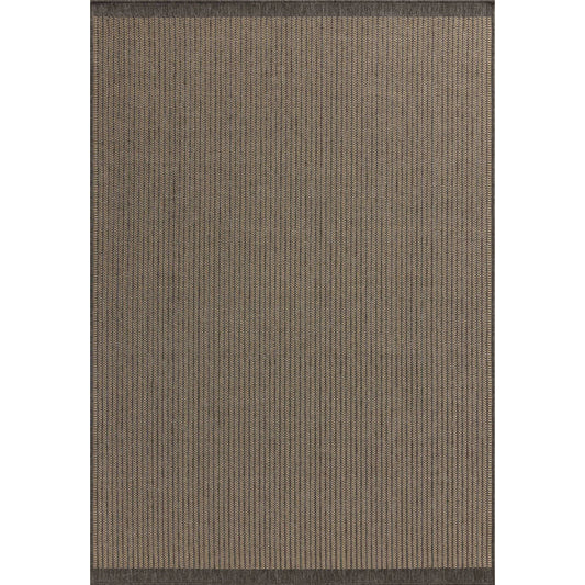Providence PRC-03 Outdoor Rug by Chris Loves Julia x Loloi in wheat, charcoal. Made from 100% polypropylene in a unique style