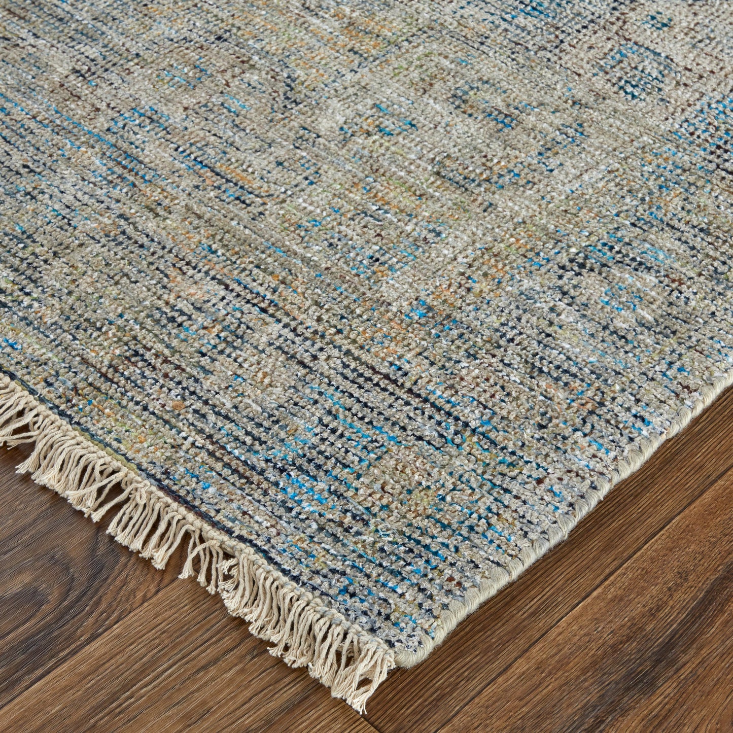 008 SI-1754240,SI-1754241,SI-1754242,SI-1754243,SI-1754244,SI-1754245 | Closeup | Caldwell Transitional Rug - 8802F by Feizy in blue, gray, tan. Made from wool, viscose in a unique style.
