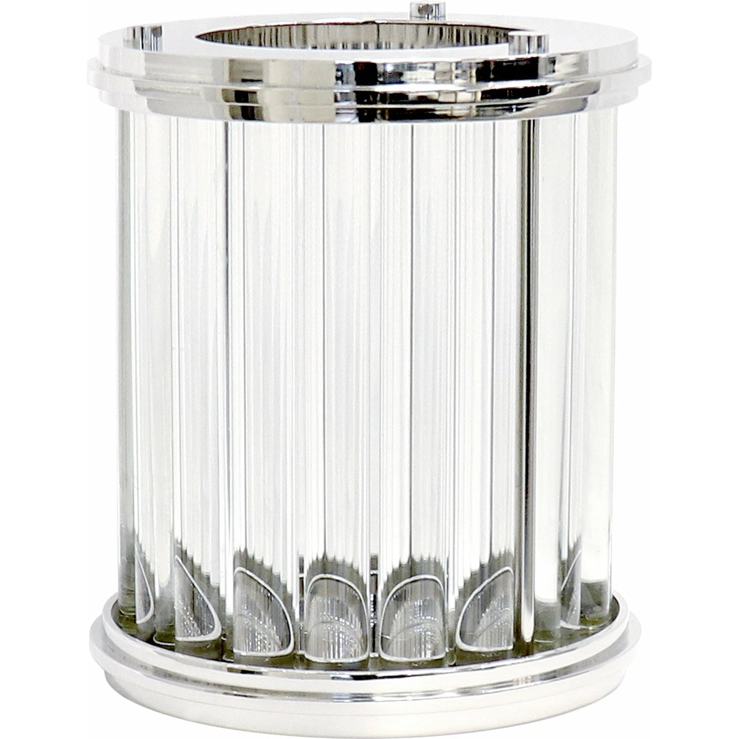 001 SI-1718111 | Additional Silo | Lucian Hurricane by Pasargad Home in clear and clear. Made from lucite, steel in a transitional style.