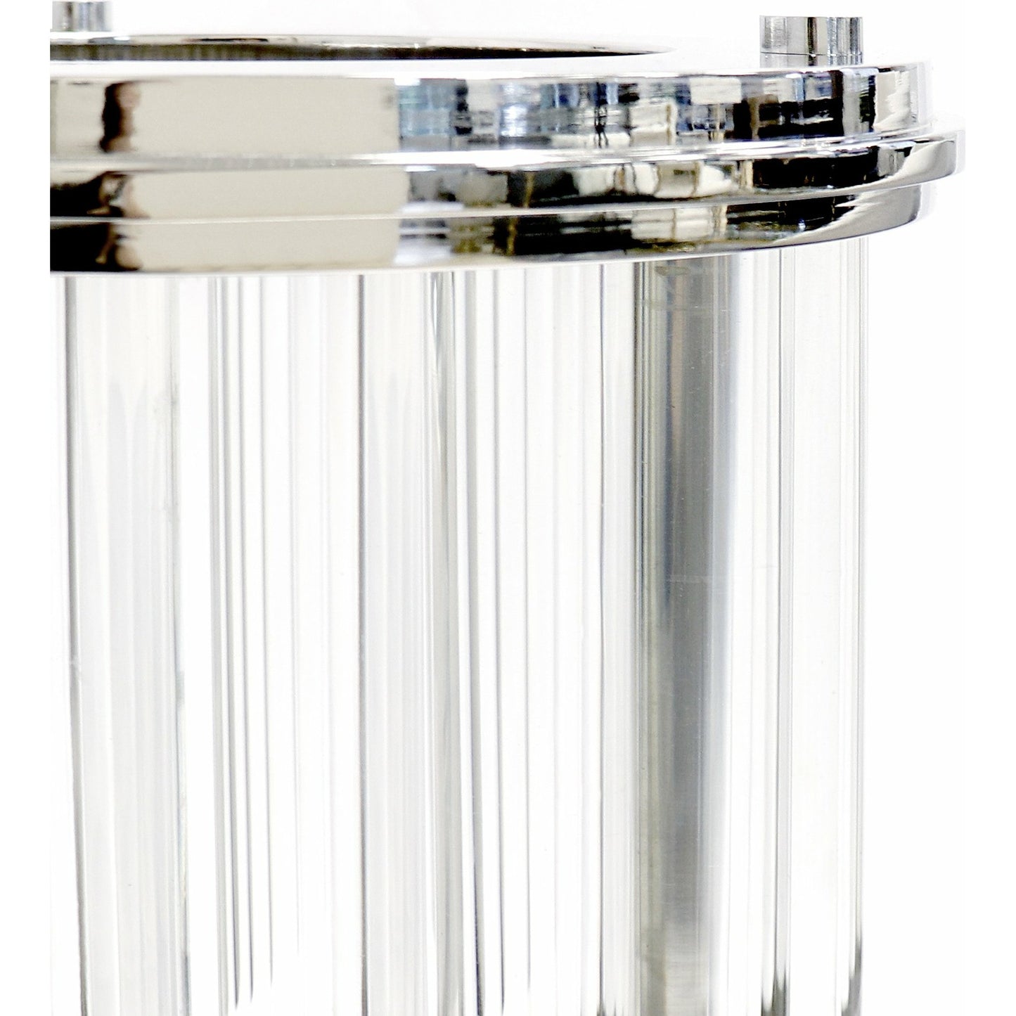 005 SI-1718111 | Additional Silo | Lucian Hurricane by Pasargad Home in clear and clear. Made from lucite, steel in a transitional style.