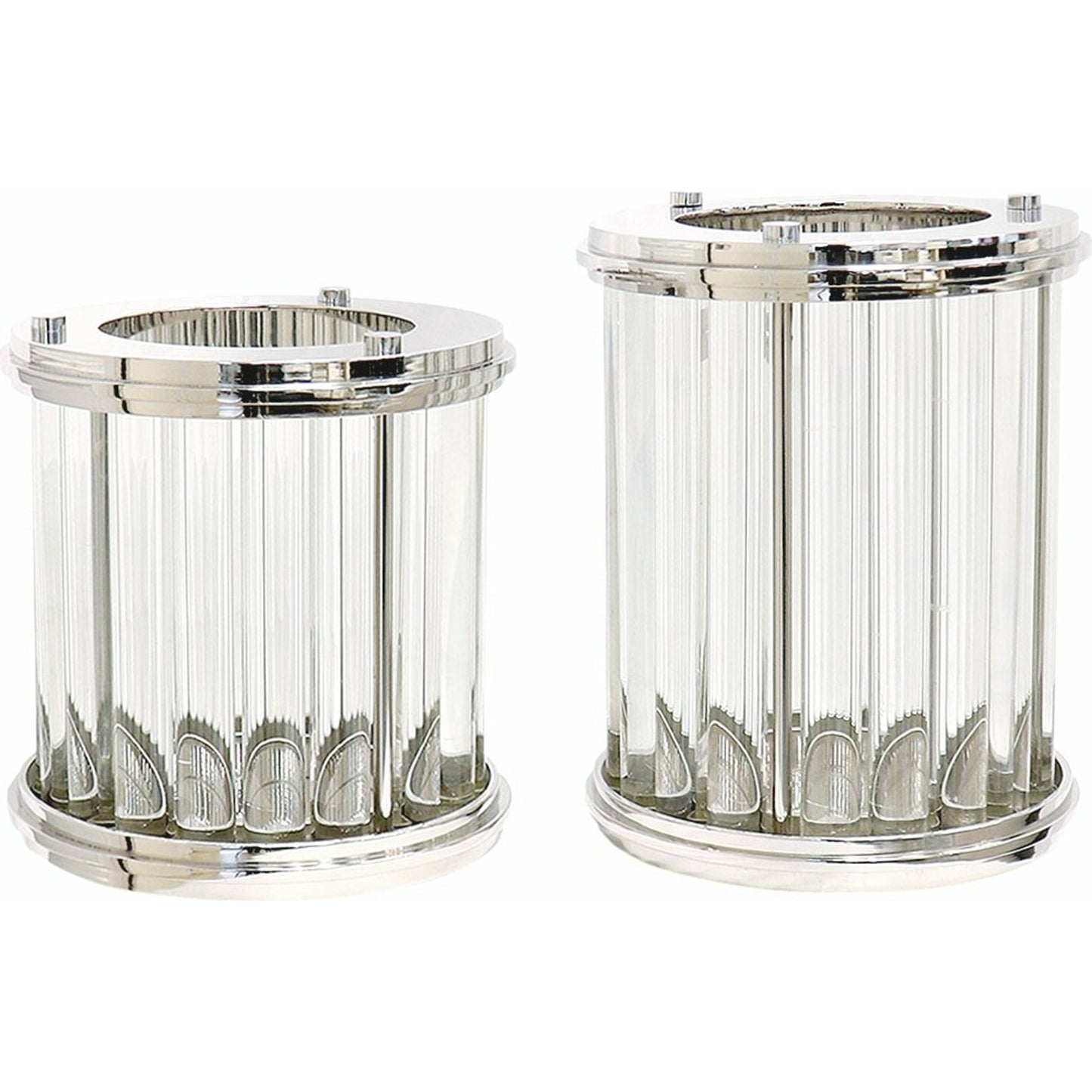 009 SI-1718111 | Additional Silo | Lucian Hurricane by Pasargad Home in clear and clear. Made from lucite, steel in a transitional style.