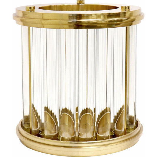 Calypso Hurricane by Pasargad Home in clear and clear. Made from lucite, steel in a modern style.