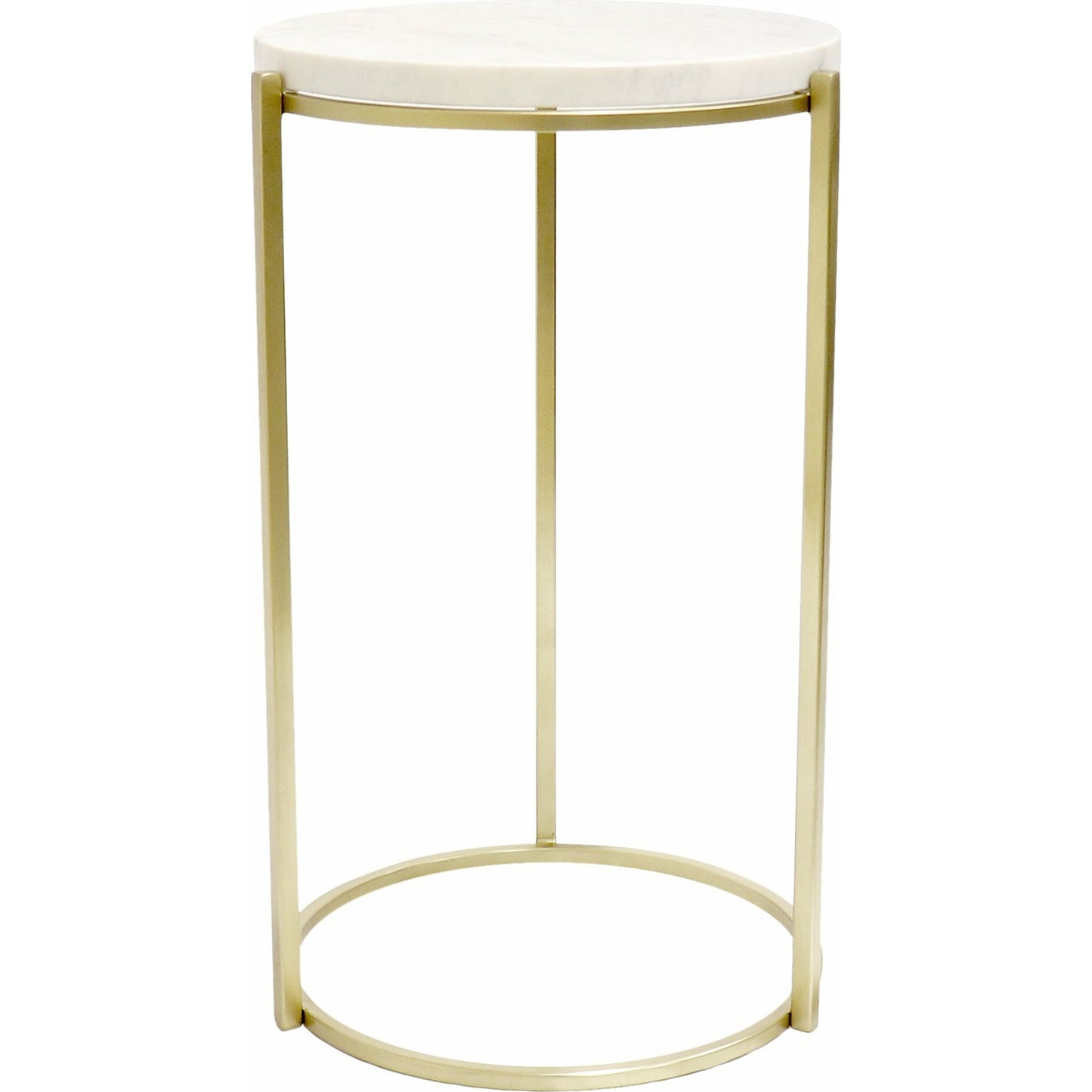 001 SI-1718094 | Additional Silo | Carina Side Table by Pasargad Home in gold. Made from marble, steel in a transitional style.