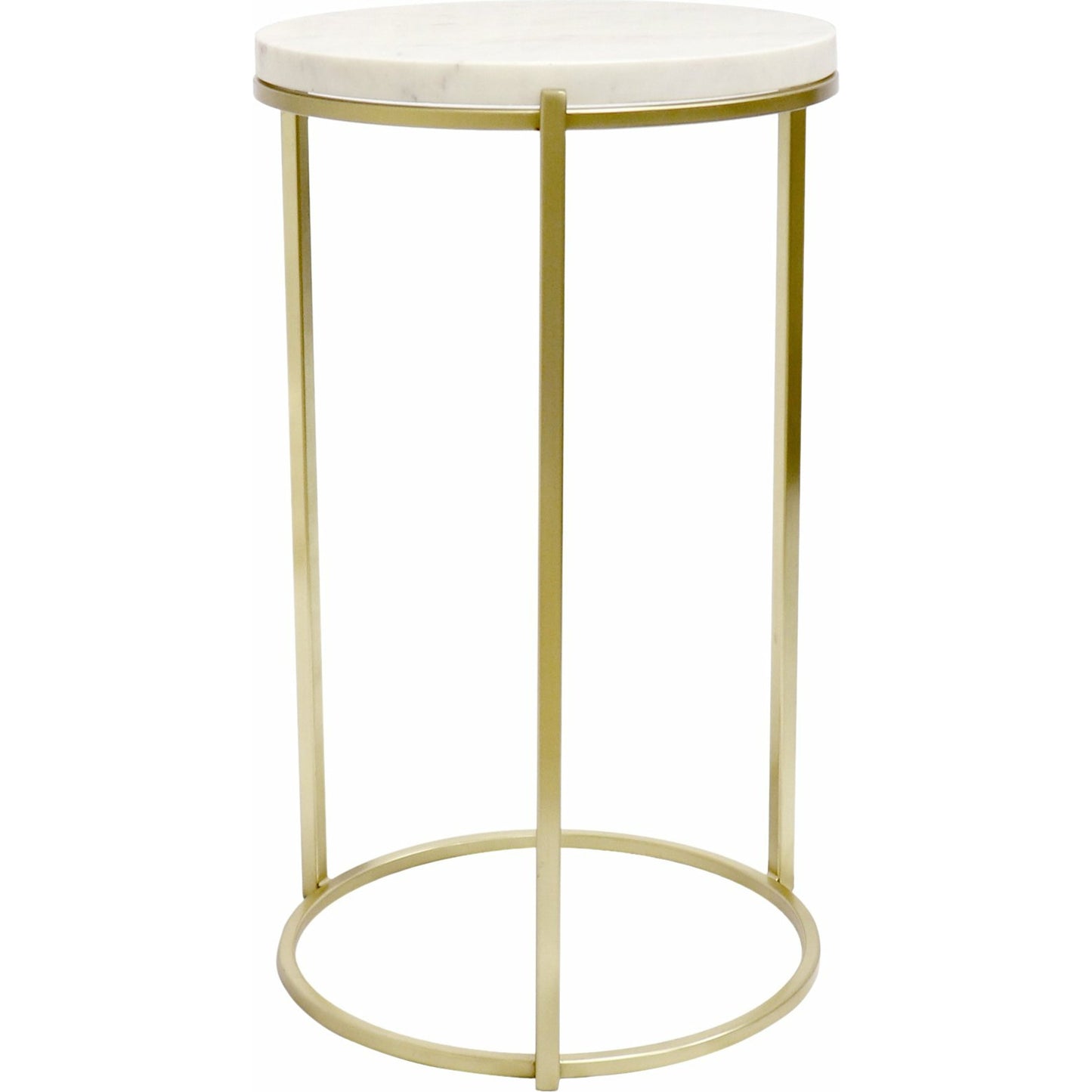 002 SI-1718094 | Additional Silo | Carina Side Table by Pasargad Home in gold. Made from marble, steel in a transitional style.