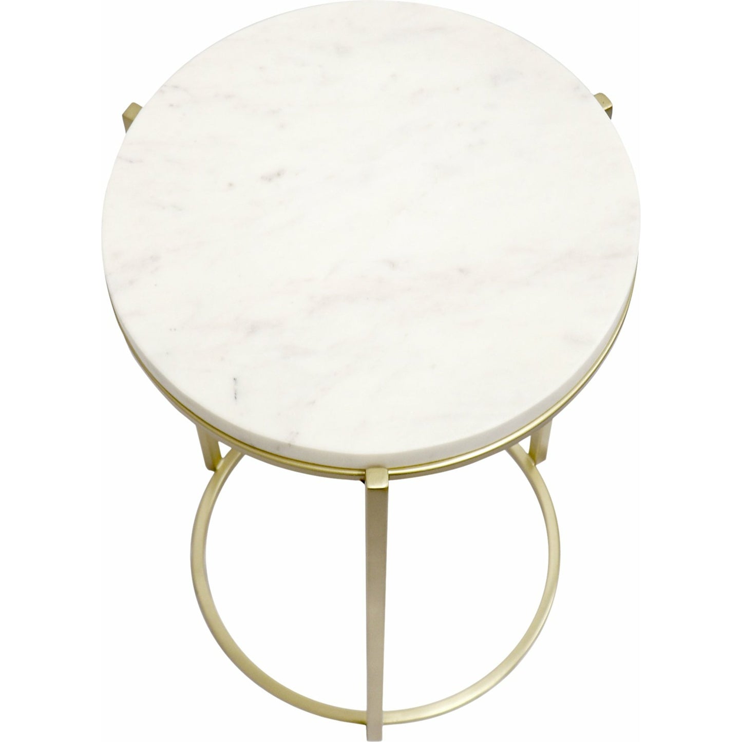 003 SI-1718094 | Additional Silo | Carina Side Table by Pasargad Home in gold. Made from marble, steel in a transitional style.