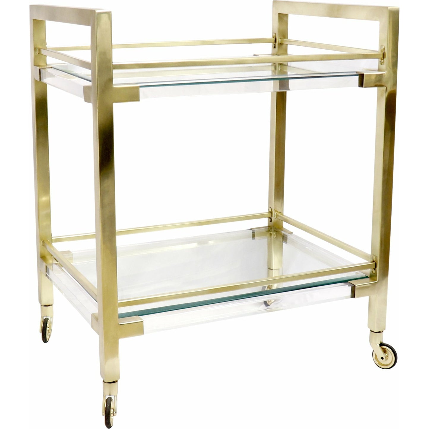 001 SI-1718086 | Additional Silo | Baylor Serving Table by Pasargad Home in brass. Made from lucite, steel in a unique style.