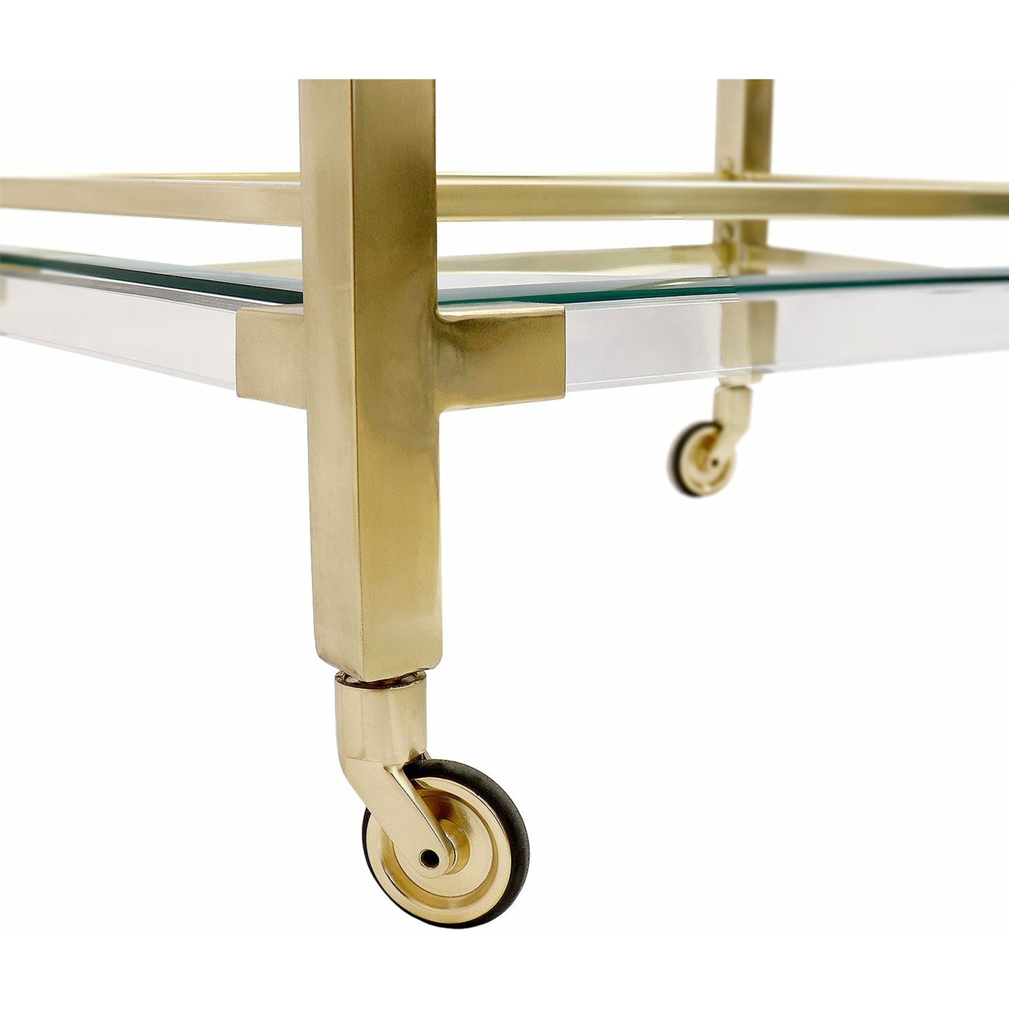 004 SI-1718086 | Additional Silo | Baylor Serving Table by Pasargad Home in brass. Made from lucite, steel in a unique style.