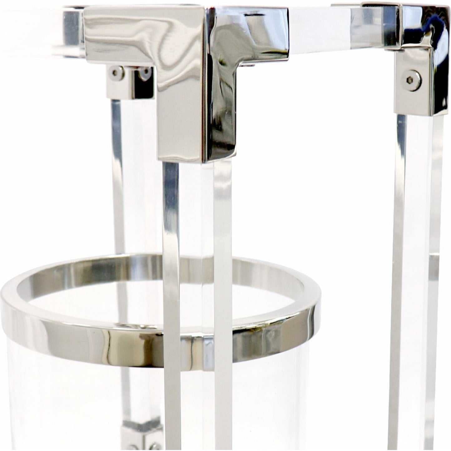 007 SI-1718123 | Additional Silo | Soren Lantern by Pasargad Home in clear. Made from lucite, steel in a transitional style.