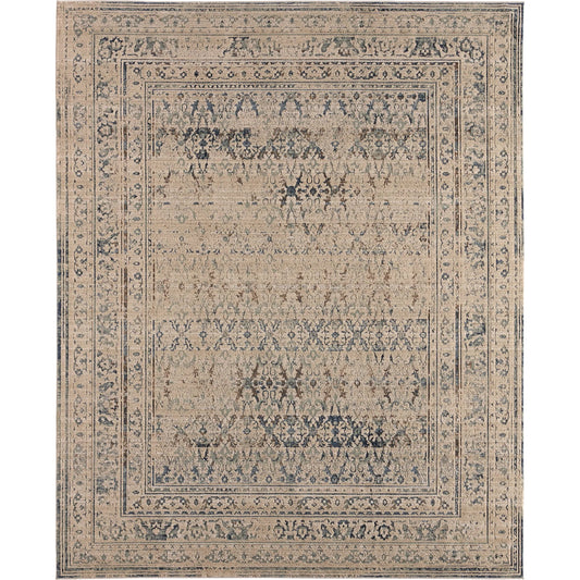 Patterned Silence PSE06 Rug by Jaipur Living in blue, gray. Made from 70% polypropylene 30% polyester in a unique style.