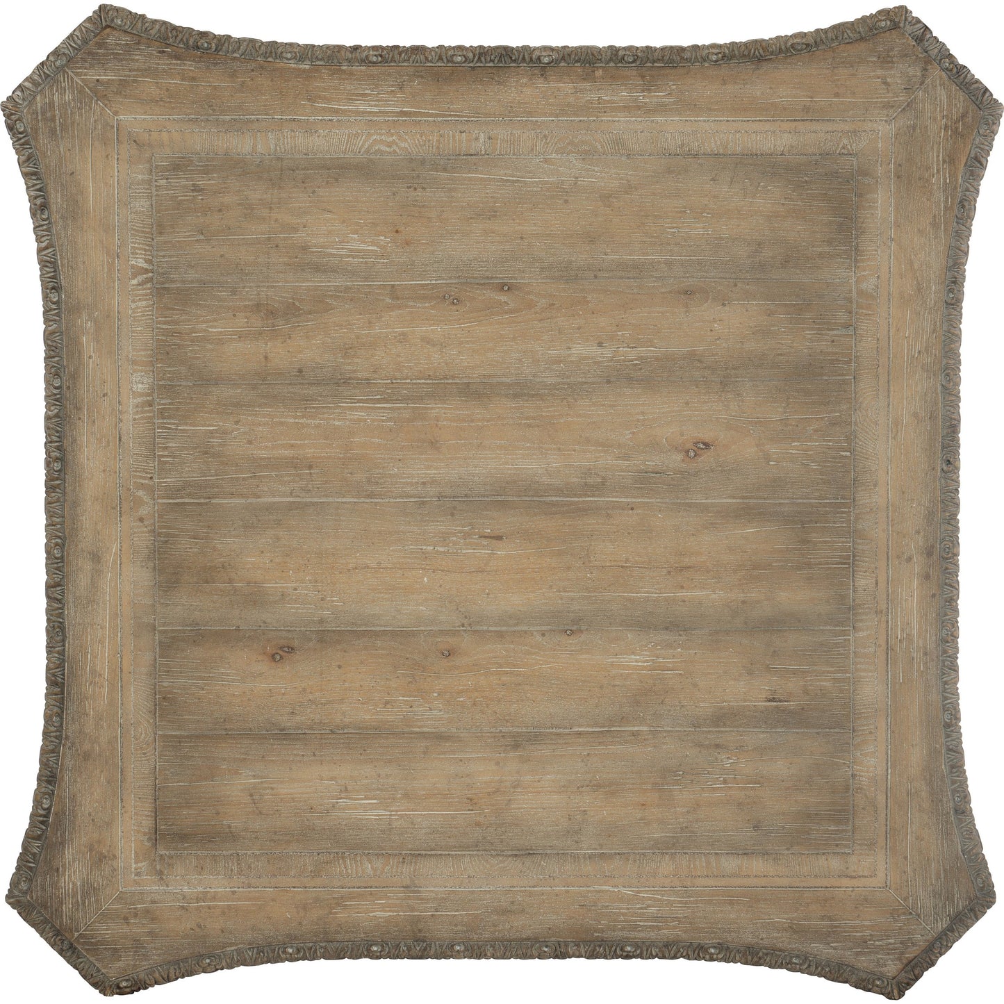 002 SI-1748585 | Additional Silo | Castella Square Cocktail Table by Hooker Furniture in antique slate. Made from pecan, quartered walnut, quartered black walnut, ash, maple veneers in a traditional style.