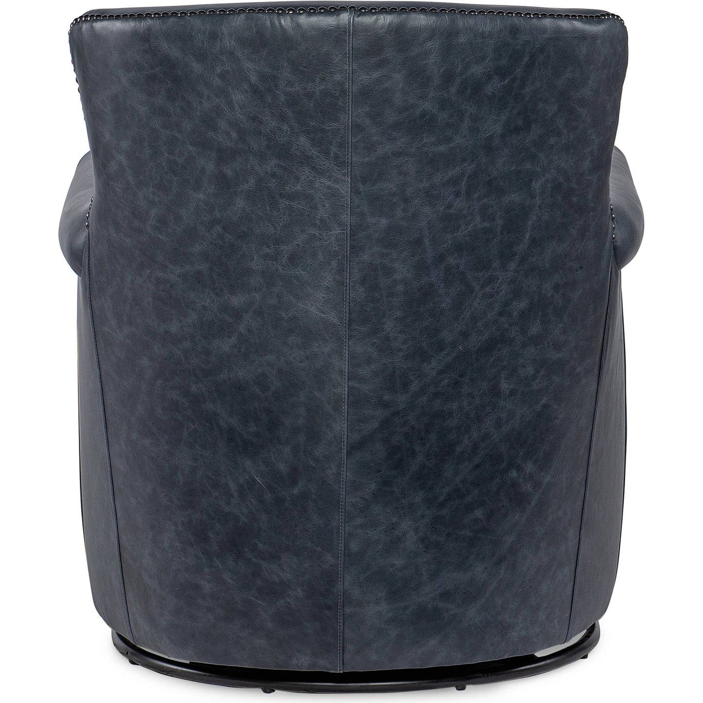 002 SI-1959620 | Additional Silo | Swivel Club Chair by Hooker Furniture in oste river deep ocean. Made from leather, oste river deep ocean (aniline top grain) in a traditional style.