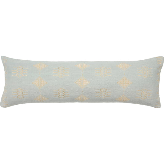 001 SI-2062230,SI-2062231 | Primary Silo | Puebla PUB15 Pillow by Jaipur Living in light blue, silver. Made from 100% cotton in a traditional style.