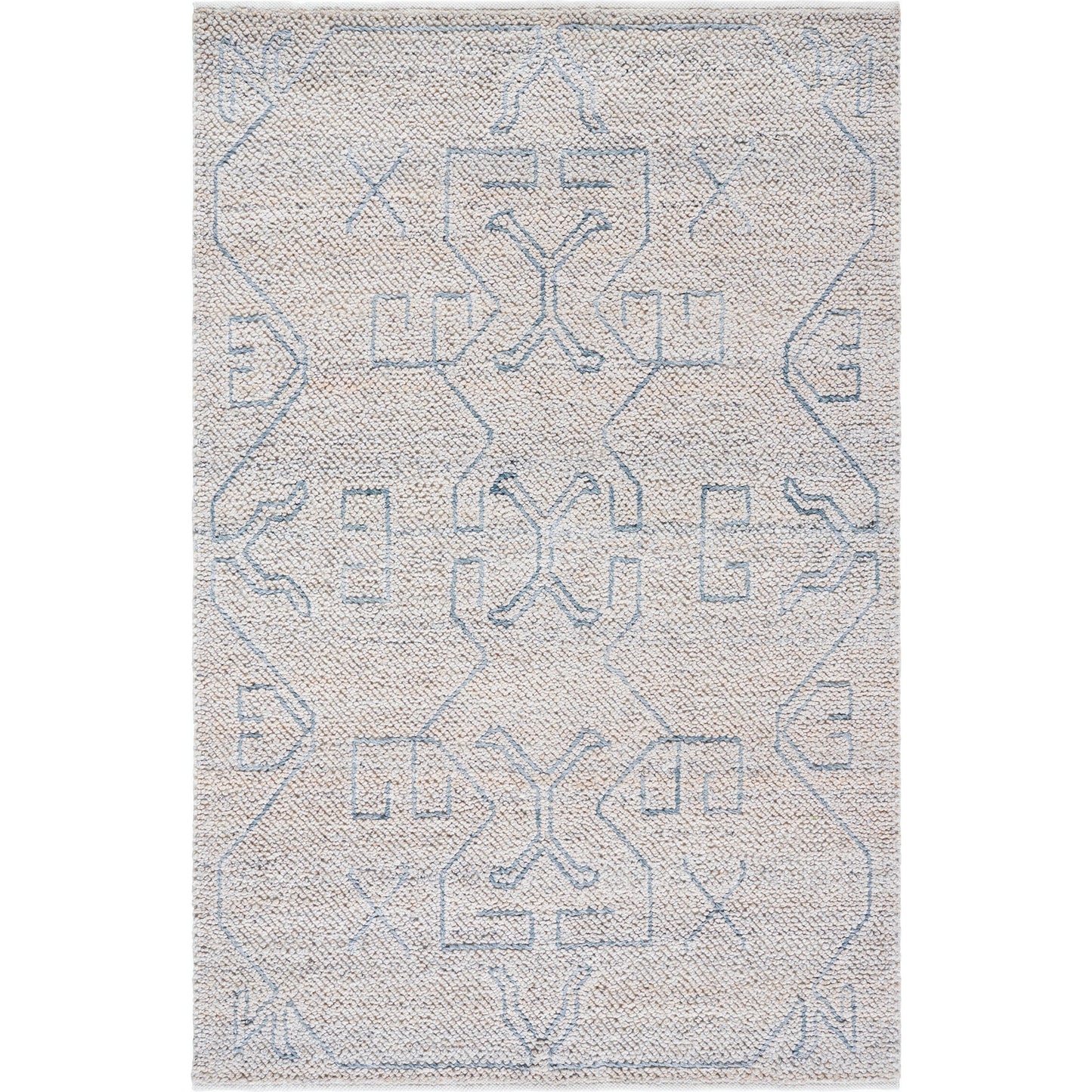 001 SI-2167511,SI-2167512,SI-2167513,SI-2167514 | Primary Silo | Provence Rug - 484401 by Livabliss in pewter, sky blue, ivory. Made from recycled pet yarn in a unique style.