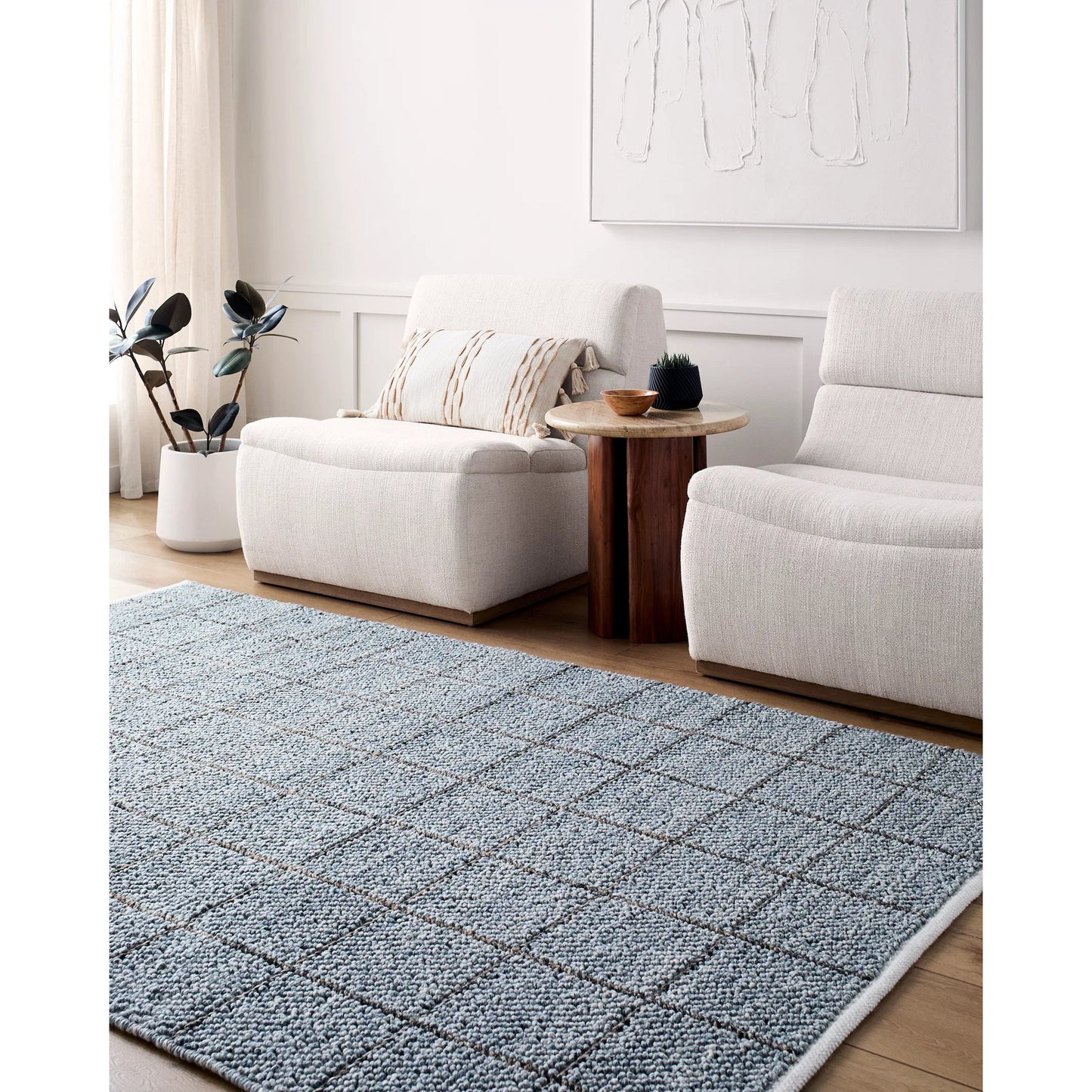 007 SI-2167519,SI-2167520,SI-2167521,SI-2167522 | Lifestyle | Provence Rug - 484419 by Livabliss in slate blue, charcoal, steel grey. Made from recycled pet yarn in a unique style.
