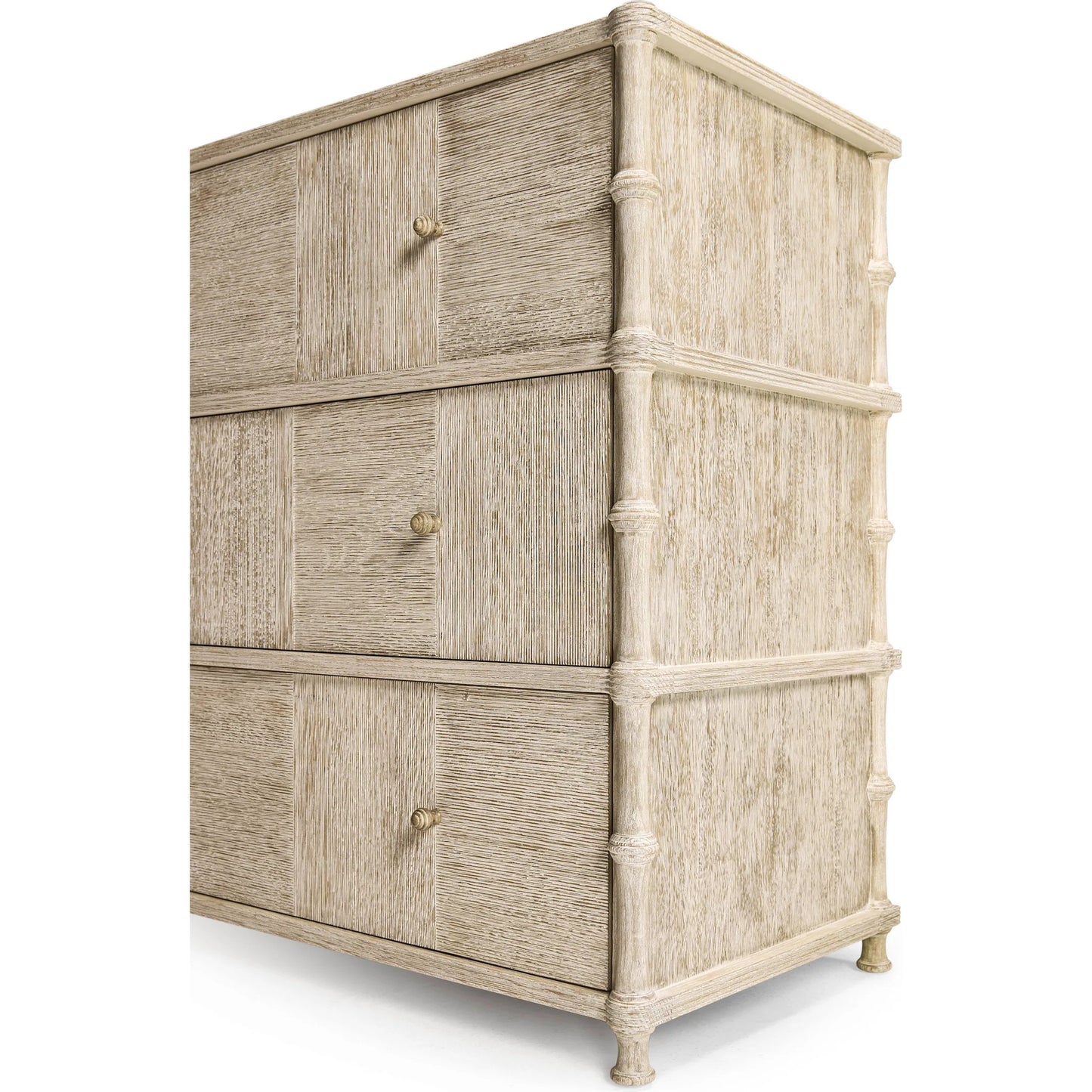 006 SI-2334493 | Additional Silo | Bywater Dresser by Jonathan Charles in beige and washed acacia. Made from oak, aluminum, acacia veneer, beech in a transitional style.