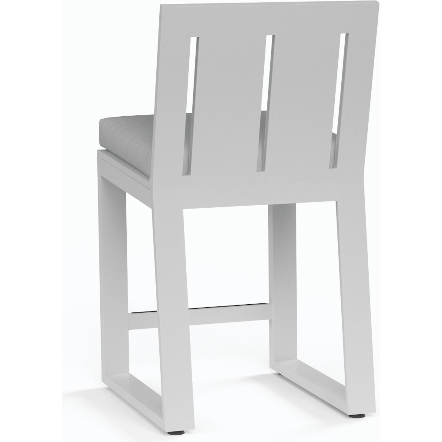 002 SI-2167139 | Additional Silo | Newport Outdoor Counter Stool by Sunset West in frost. Made from aluminum in a modern style.