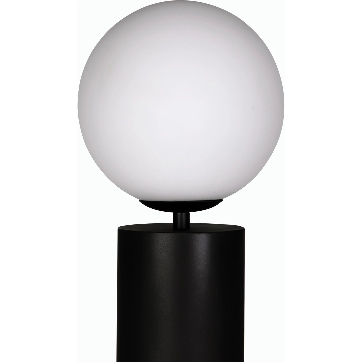 002 SI-2189462 | Unknown | Max Floor Lamp by Noir in matte black. Made from industrial steel and frosted globe in a modern style.