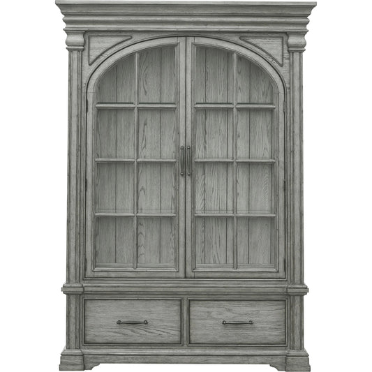 Madison Ridge China by Pulaski Furniture in bluff grey. Made from asian hardwood, oak veneers in a traditional style.