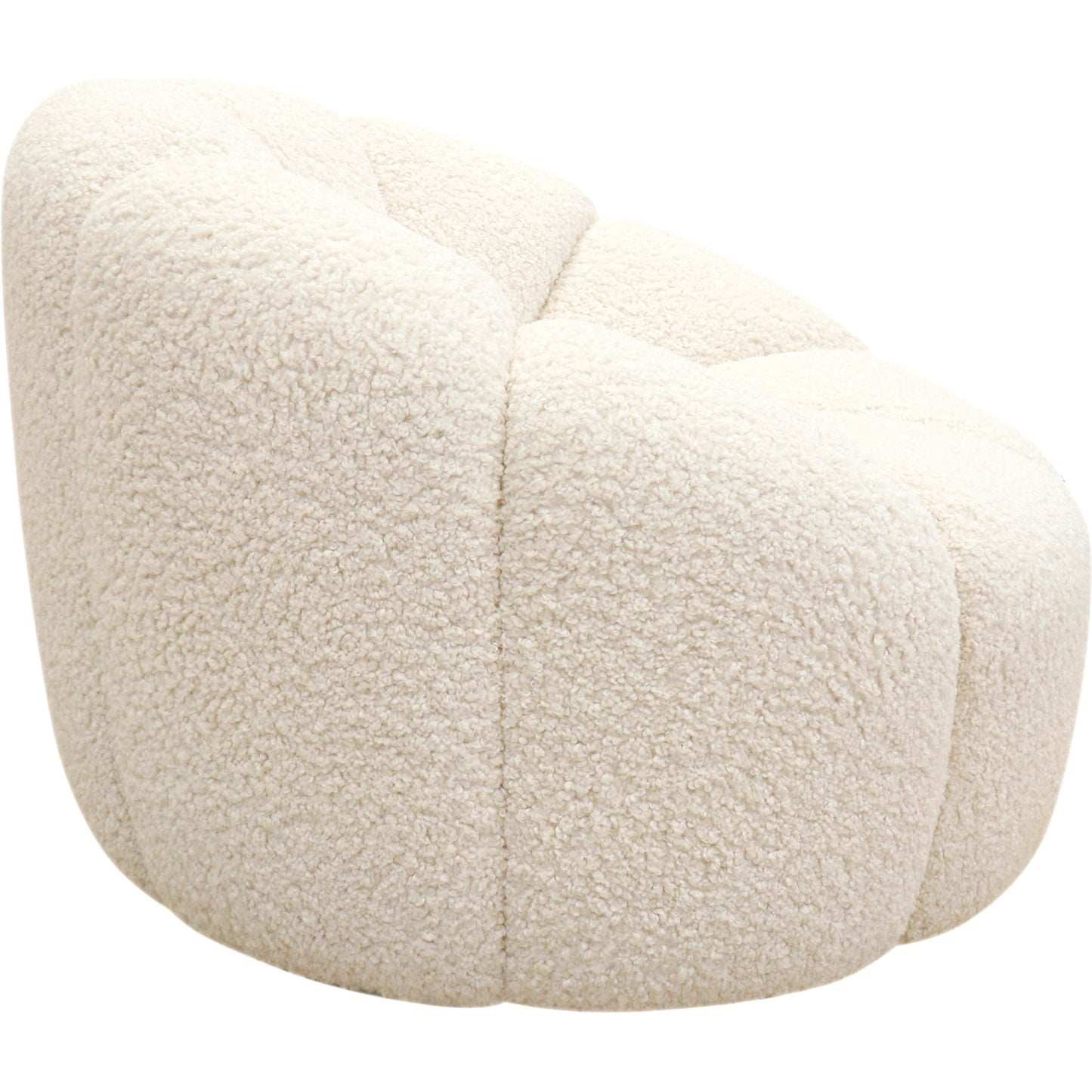 002 SI-1990637 | Additional Silo | Pompeii Lounge Chair by Pasargad Home in cream. Made from polyester in a modern style.