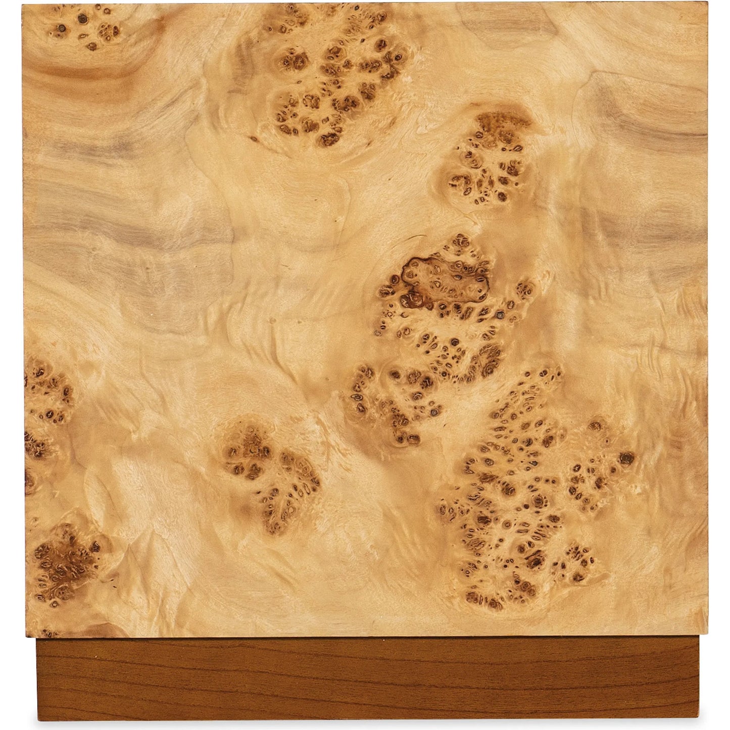 004 SI-2193354 | Additional Silo | Auberon Burl Drink Table by Hooker Furniture in light natural burl. Made from unique in a unique style.