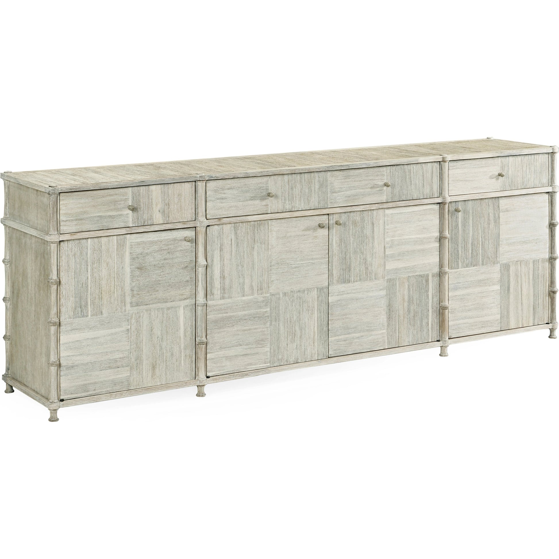 William Yeoward Bywater Credenza by Jonathan Charles in washed acacia. Made from acacia in a modern style.