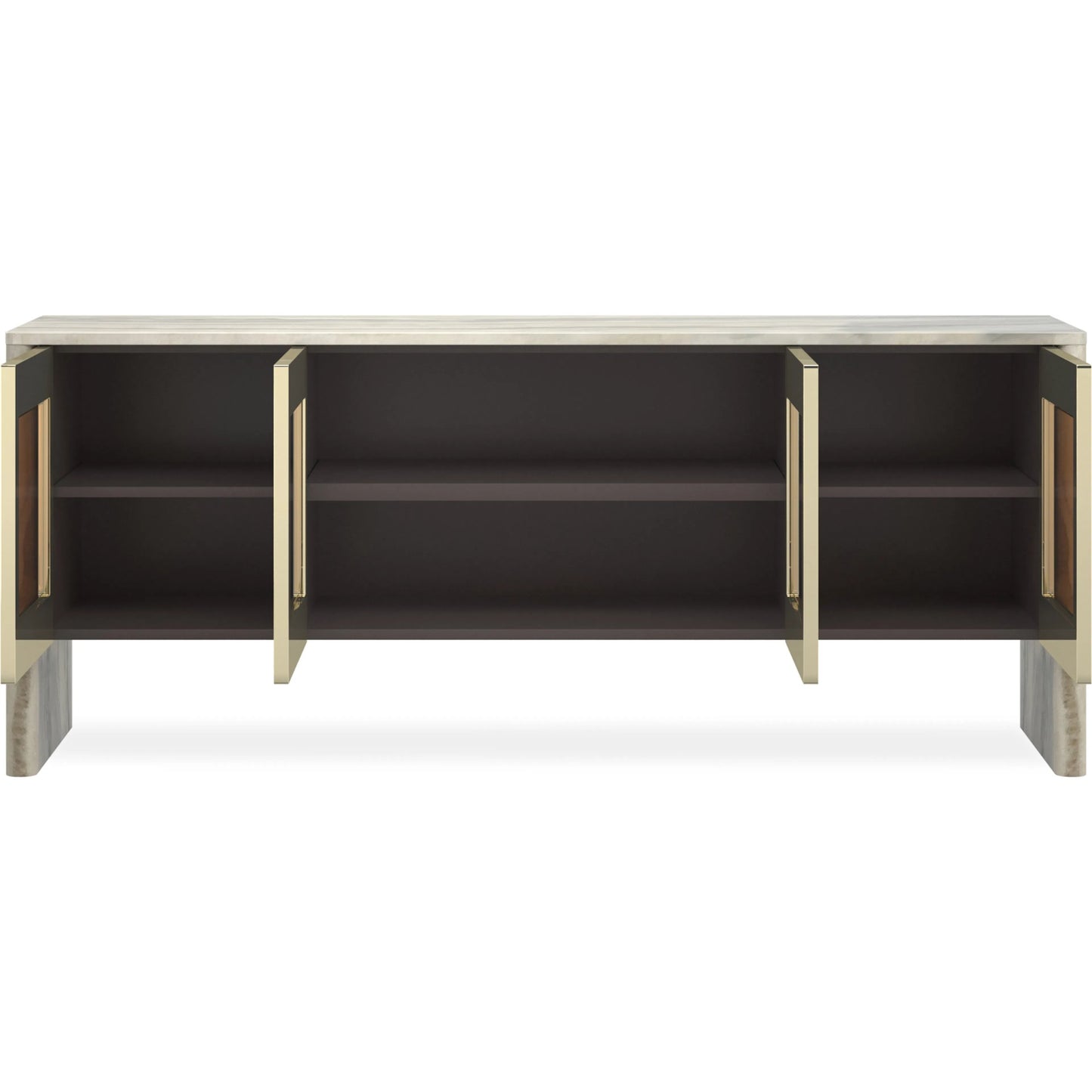 003 SI-2250592 | Additional Silo | Sojourn Sideboard by Caracole in whisper of gold. Made from unique in a unique style.