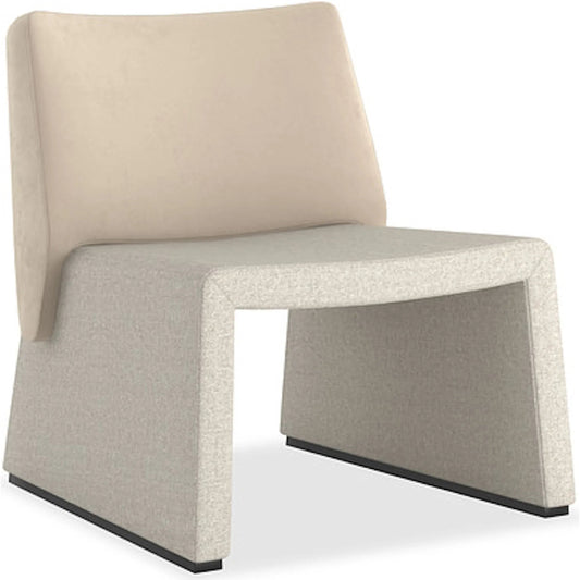 Et Voila Chair by Caracole in pumice and dark chocolate. Made from birch in a transitional style.