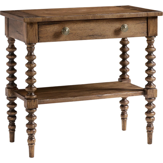 001 SI-2535763 | Primary Silo | Tamarisk Open Nightstand by Jonathan Charles in medium spain walnut. Made from main acacia in a unique style.