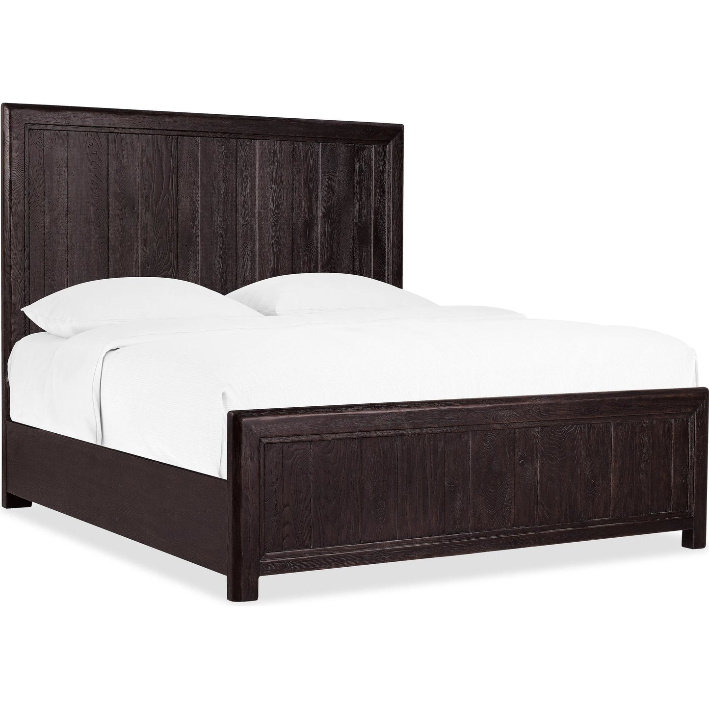002 SI-2458519,SI-2458522 | Primary Silo | Driftwood Panel Bed by Hooker Furniture. Made from oak solids, oak veneers in a transitional style.